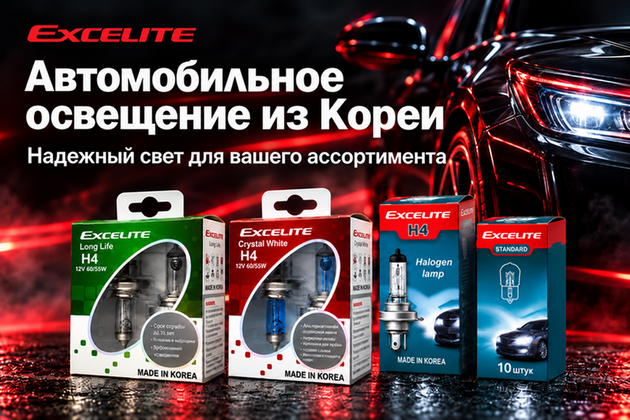 Автолампы EXCELITE - новый бренд в нашем портфеле.