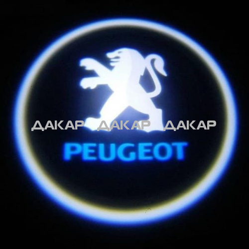 СВЕТОДИОДНАЯ проекция логотипа SVS (Laser logo Light) PEUGEOT (G3-012)